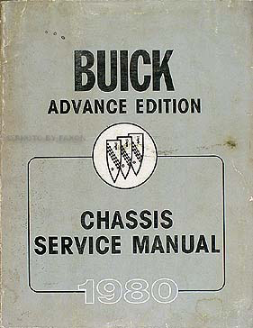 1980 Buick Advance Original Service Manual Riviera/Regal/LeSabre