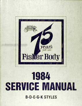 1984 Buick & Grand National Original Body Repair Manual 84