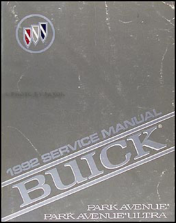 1992 Buick Park Avenue and Park Avenue Ultra Repair Manual Original 
