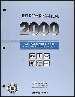 2000 GM Automatic Transmission Overhaul Manual Original