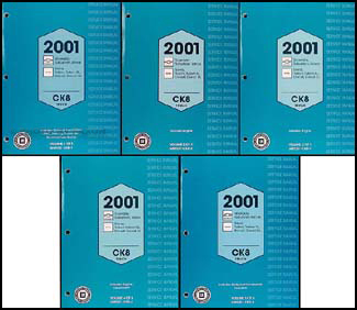 2001 CK8 Repair Shop Manual Original Silverado Sierra Suburban Yukon Tahoe