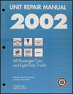 2002 GM Automatic Transmission Overhaul Manual Original