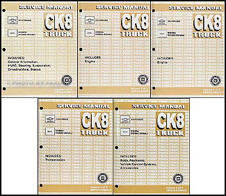 2005 Silverado and Sierra Repair Manual Original 5 Volume Set 