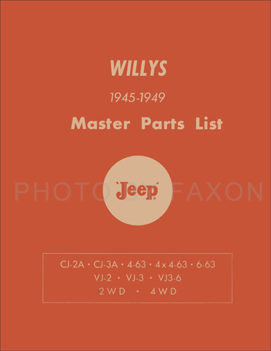 1949 Jeep willys parts #3