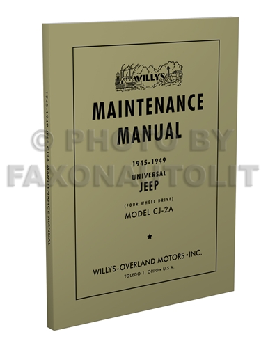 1946 Willys jeep shop manual #2