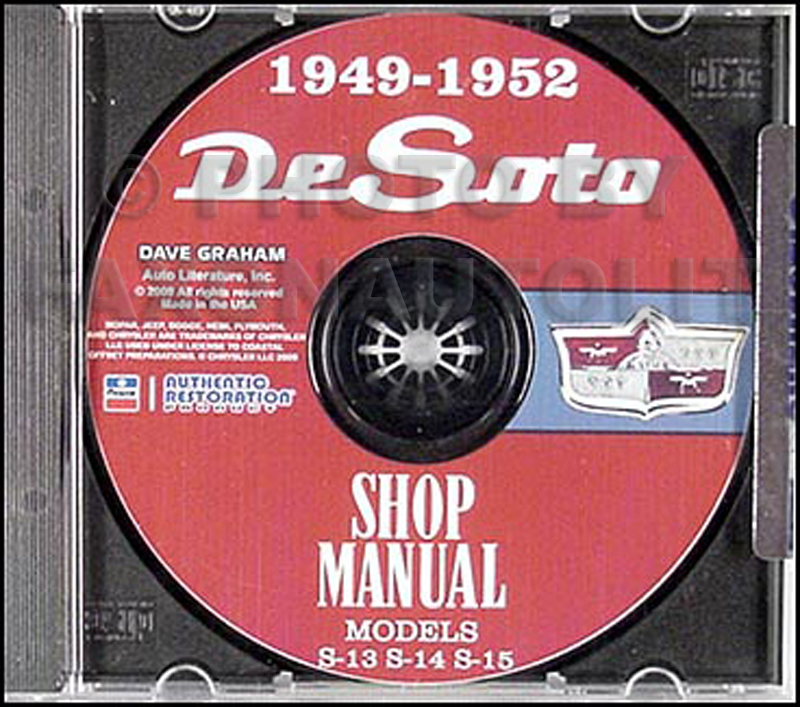 19491952 DeSoto De Soto Repair Shop Manual Reprint
