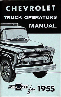 1954 & 1955 1st Series Chevrolet Truck Wiring Diagram Manual Reprint