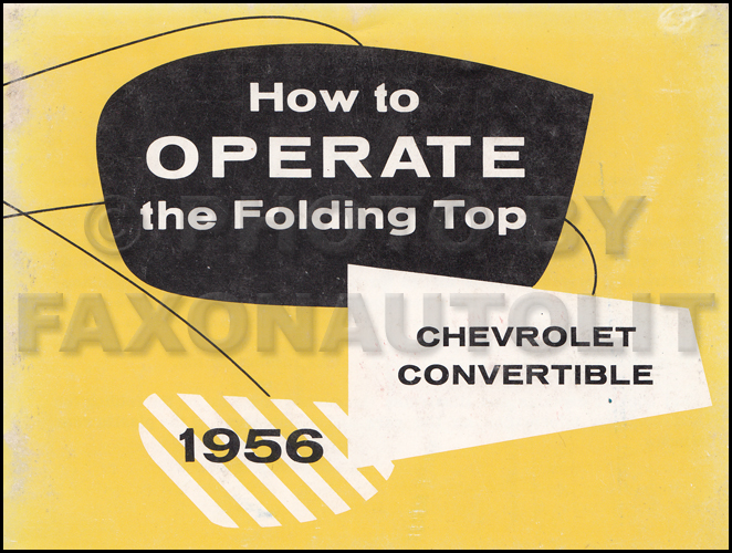 1956 Chevrolet Car Wiring Diagram Manual Reprint