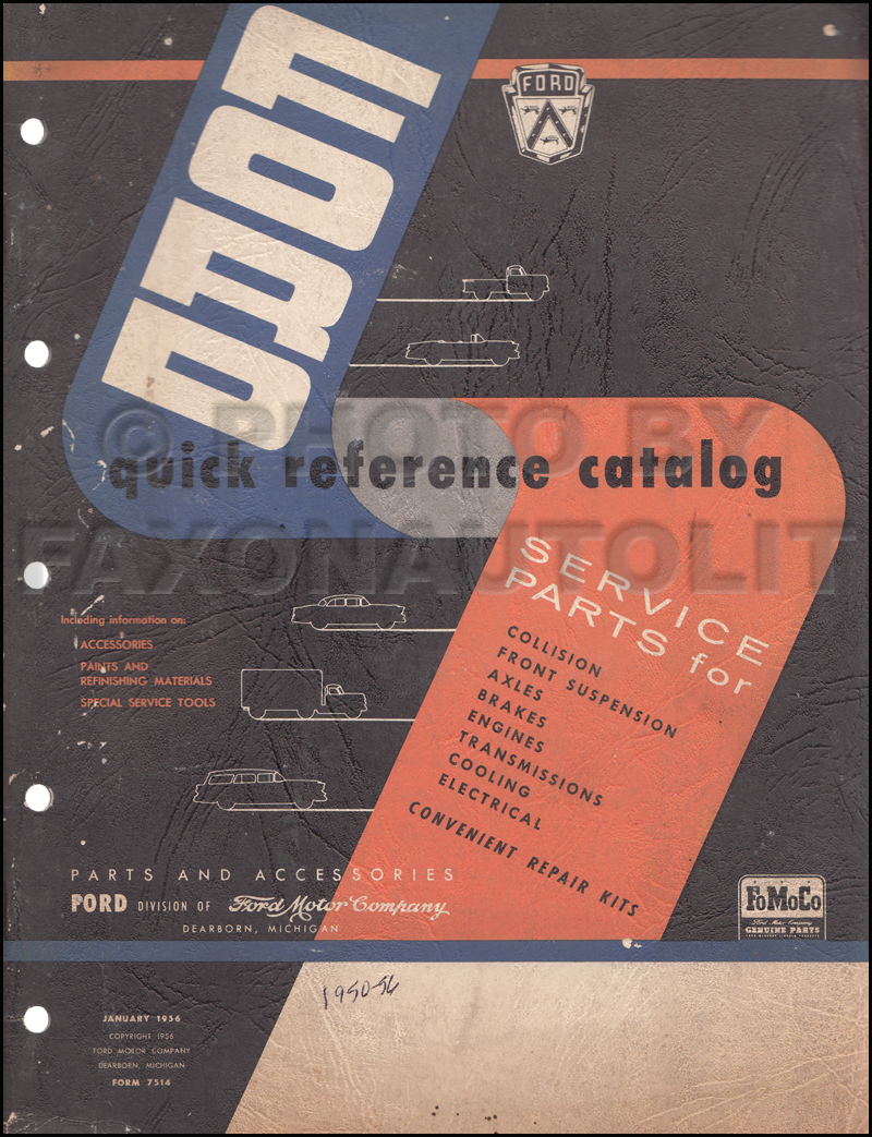 1950 Ford Truck Parts Catalog