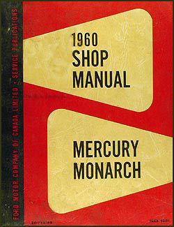 CD-ROM 1960-1961 Mercury Repair Shop Manuals