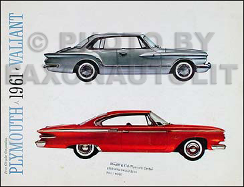 1961 Plymouth Original Sales Literature Fury Belvedere Valiant