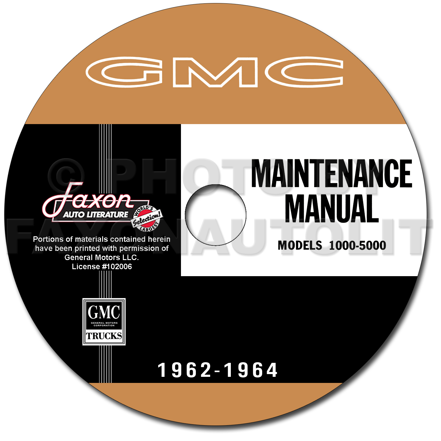 1962-1964 GMC 1000-5000 Truck Repair Shop Manuals on CD-ROM
