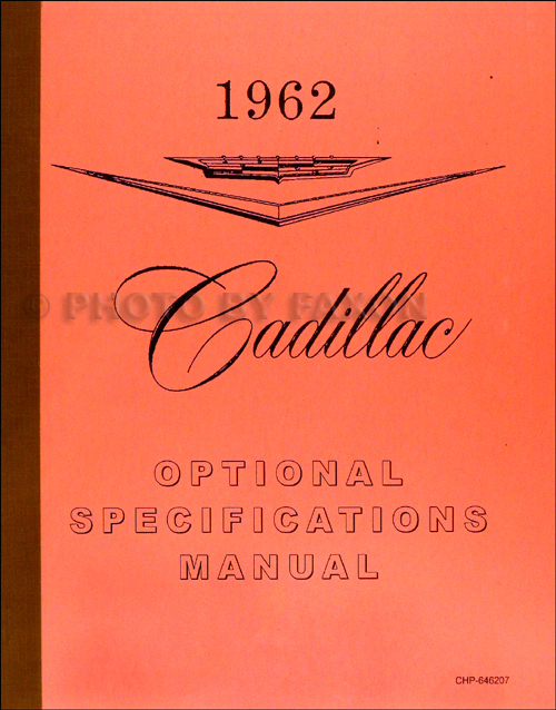 1962 Cadillac Repair Shop Manual and Parts Book on CDROM