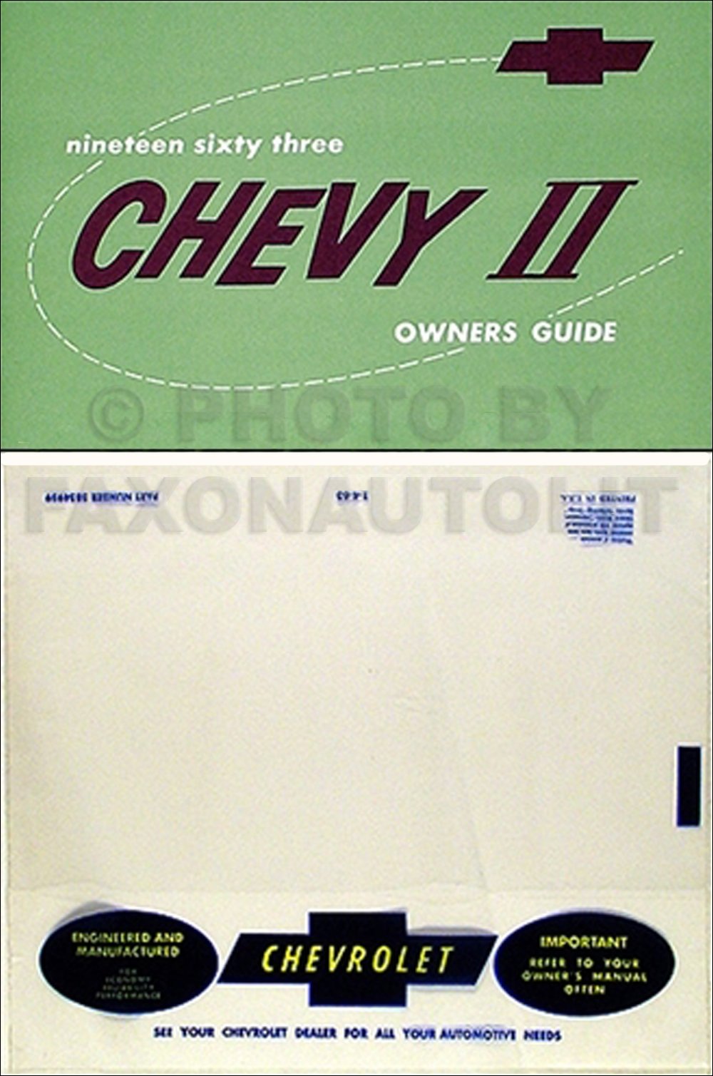 Chevrolet Gallery: Chevrolet Owners Manual Cover