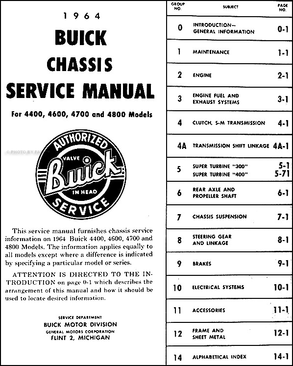 1964 Buick Repair Shop Manual Original - Riviera, LeSabre ... 1964 buick electra wiring diagram 