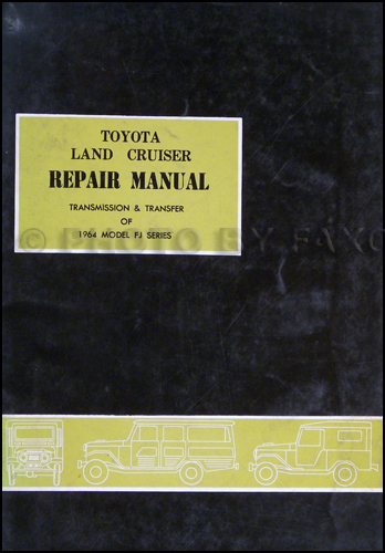 1964 Toyota Land Cruiser Transmission Repair Manual Original