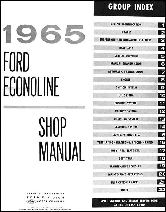 ford manual 1965 truck
