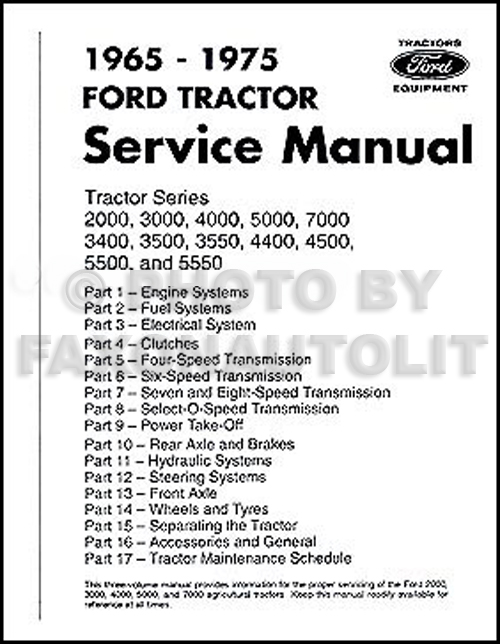 Ford 3400 tractor service manual