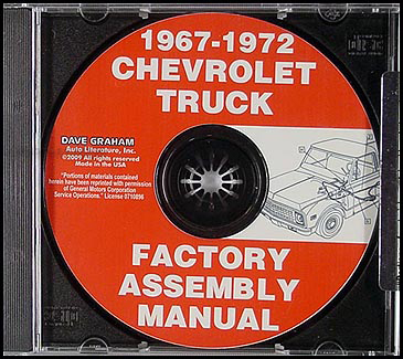1967-1972 Chevy Truck GMC Assembly Manual Reprint Pickup Suburban