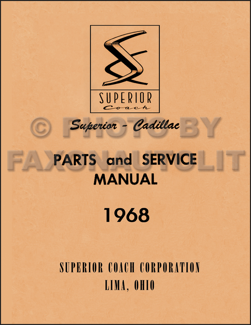 1968 Cadillac CD Repair Shop Manual, Body Manual and Parts Book