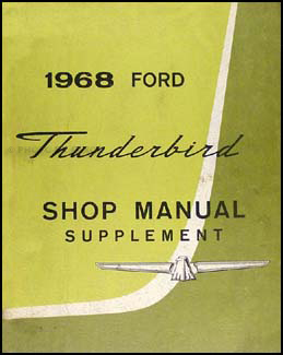 1968 Ford Thunderbird Wiring Diagram Manual Reprint