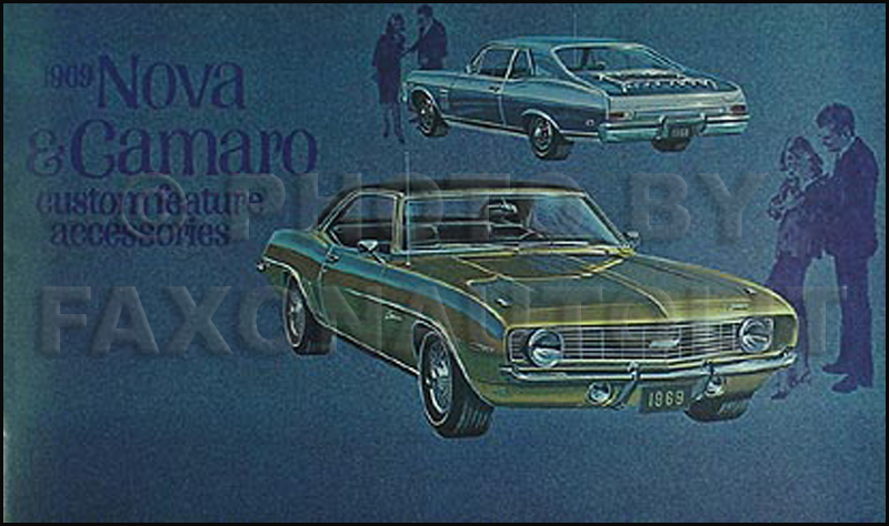 1967-1969 Camaro RS Gauge & Headlight Wiring Diagram Manual Reprint