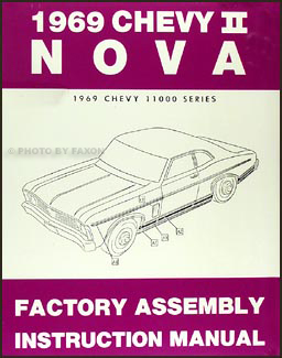 1969 Chevy II & Nova Wiring Diagram Manual Reprint