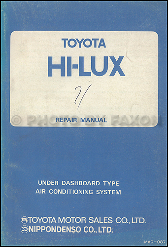 1976 Toyota Pickup Electrical Wiring Diagram Original