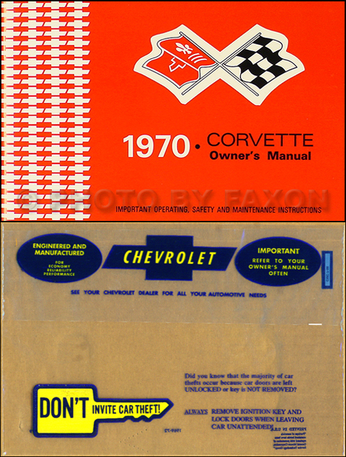 1970 Corvette Factory Assembly Manual Reprint Chevrolet