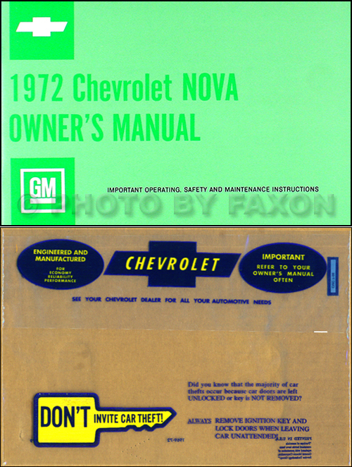 1972 Chevrolet Nova Owner's Manual (1972)