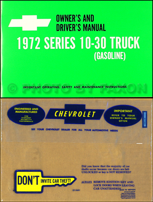 1967-1972 Chevy Pickup GMC Truck Assembly Manual Reprint Chevrolet General Motors