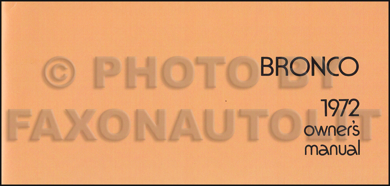 1972 Ford Truck Repair Shop Manuals on CD for Pickup, Bronco, Van, big