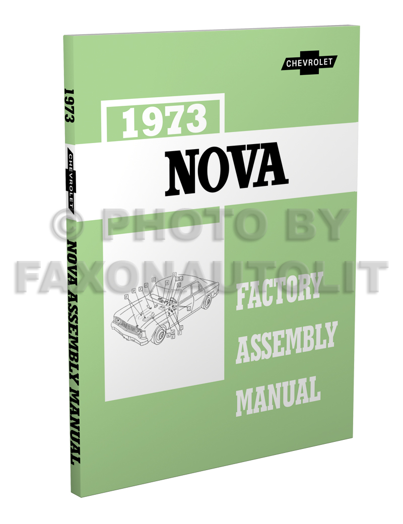 1973 Chevy Nova Wiring Diagram Manual Reprint