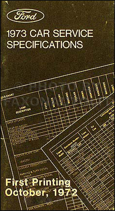 1973 Ford Torino, Gran Torino and Ranchero Foldout Wiring Diagram Original