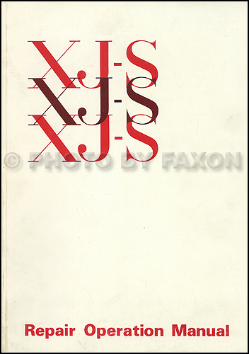 1975-1988.5 Jaguar XJ-S 12 Cylinder Repair Shop Manual Reprint