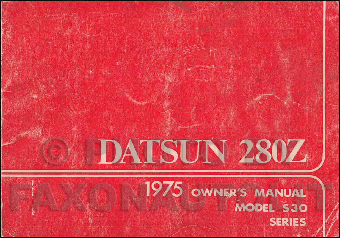 1975 Datsun 280Z Owner's Manual Original. 2005 Nissan Maxima CD-ROM Repair  Manual