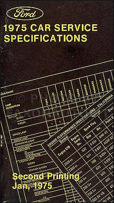 1975 Ford Torino, Gran Torino, Elite, and Ranchero Foldout Wiring