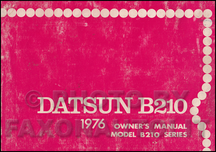 1976 Datsun B210 Repair Shop Manual Original