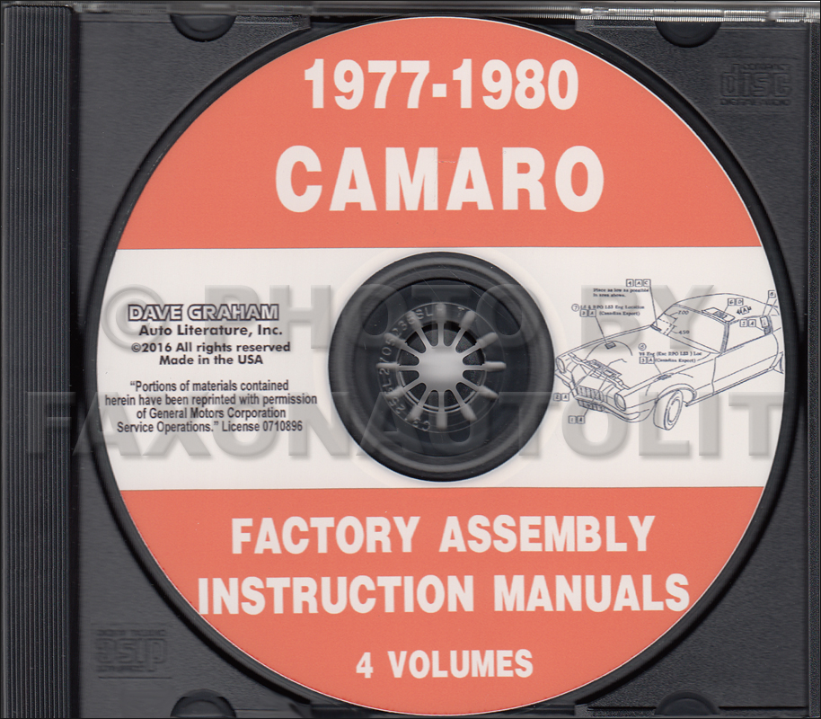 1978 Camaro Foldout Wiring Diagram Original LT, RS and Z28