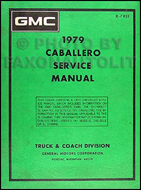 1978-1985 GMC Caballero Parts Book Original 1983 gmc caballero wiring diagram 