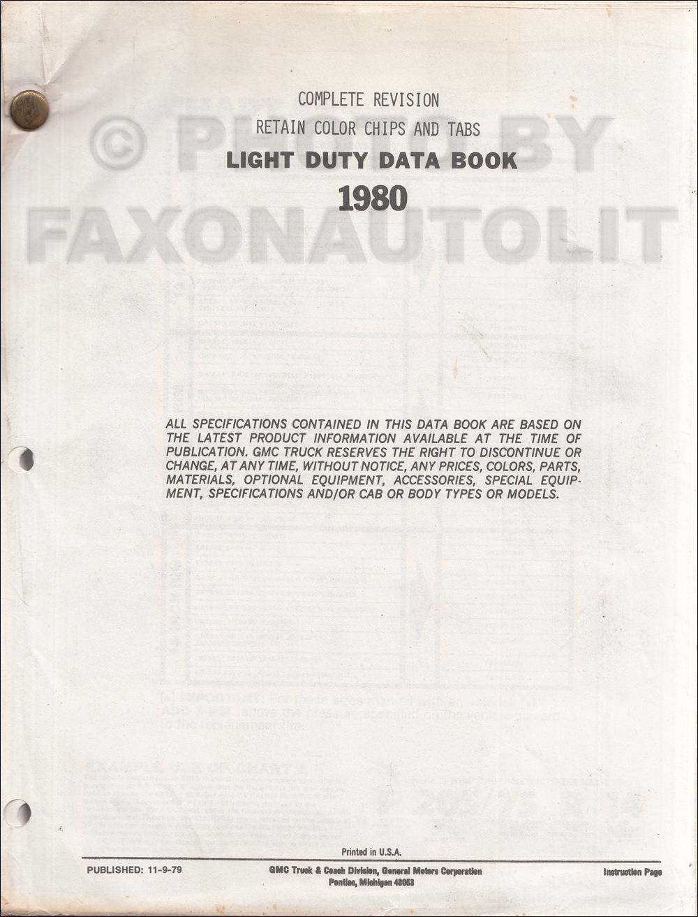 1980 GMC Medium Duty Truck Repair Shop Manual Original 40007000
