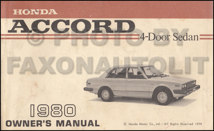 1980 Honda accord manuels #7