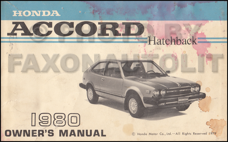 1980 Honda accord manuels #3