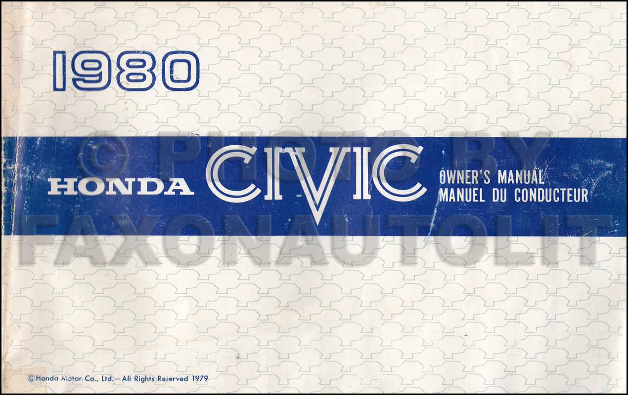1980 Honda civic 1300 repair manual