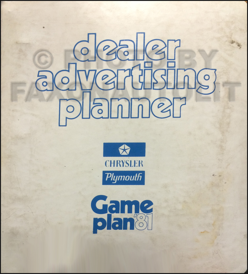 Chrysler marketing ad planner