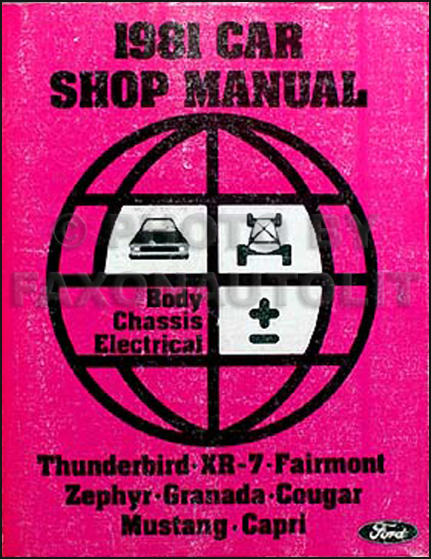 1981 Ford Fairmont Mercury Zephyr Wiring Diagram Original