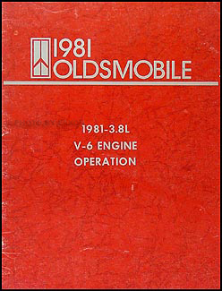 1981 Oldsmobile 3.8L V-6 Engine Diagnosis Manual Original 88 and Cutlass