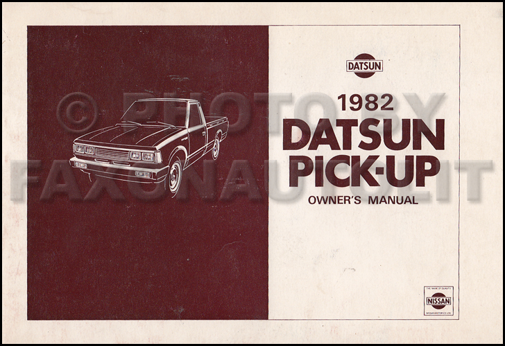 Nissan 720 owners manual