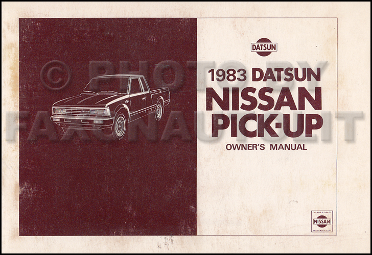 1983 Nissan truck manual #4