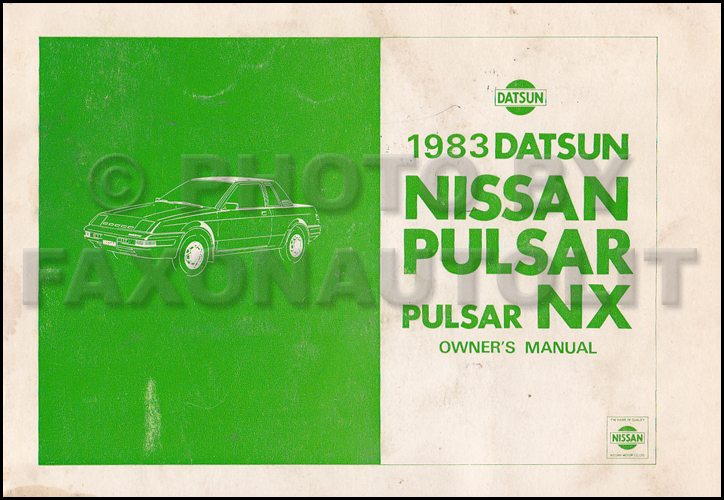 1983 Nissan pulsar manual #9